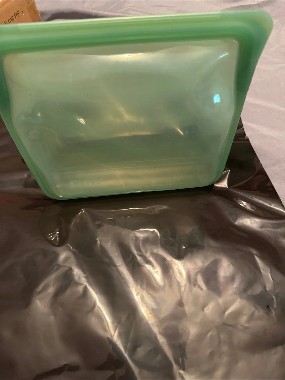 Stasher bags set Reusable Silicone Storage Bags Set - Light Blue, Green & Yellow